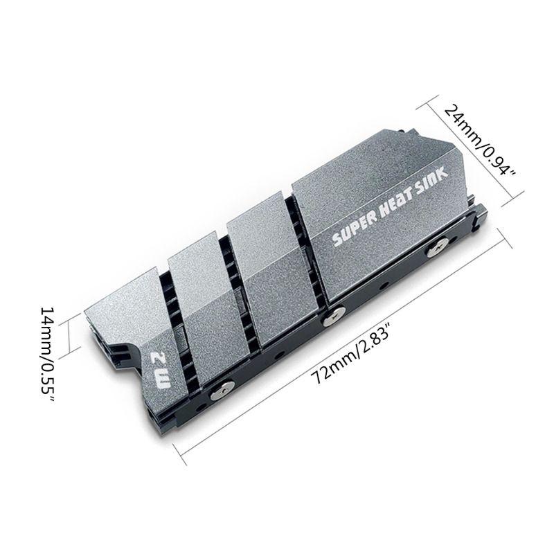 Изображение товара: 1 Набор M.2 SSD NVMe NGFF теплоотвод алюминиевый радиатор с тепловой прокладкой для M2 2280 M2EC