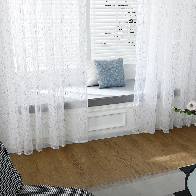 Изображение товара: Скандинавский стиль бронзовые тюлевые шторы для детской спальни, Детские оконные шторы, прозрачные для гостиной, готовые на заказ