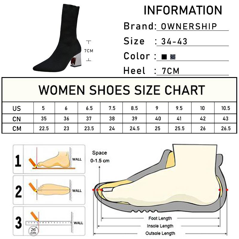 Изображение товара: Женские носки, сапоги на высоком каблуке, сапоги до середины икры, женские элегантные сапоги с острым носком, женская обувь, женская обувь, большой размер 2020
