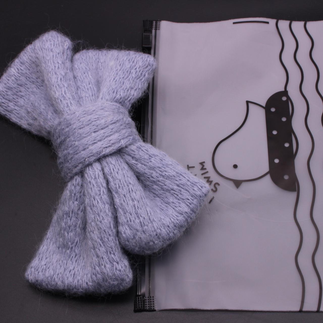 Изображение товара: Заколка для волос Женская осенне-зимняя, плюшевая, с бантом