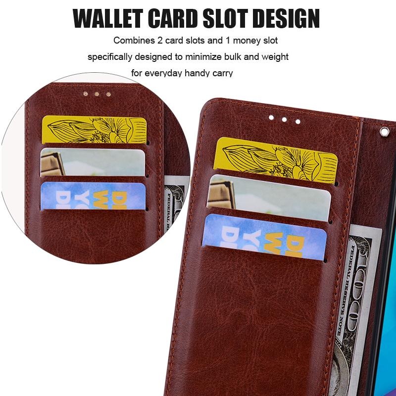 Изображение товара: Роскошный кожаный флип-чехол для телефона Redmi 4A 4X 5A 6A 7A 8A Note 4, 5, 6, 7, 8 Pro Чехол-портмоне для телефона с отделением для карт чехол Крышка