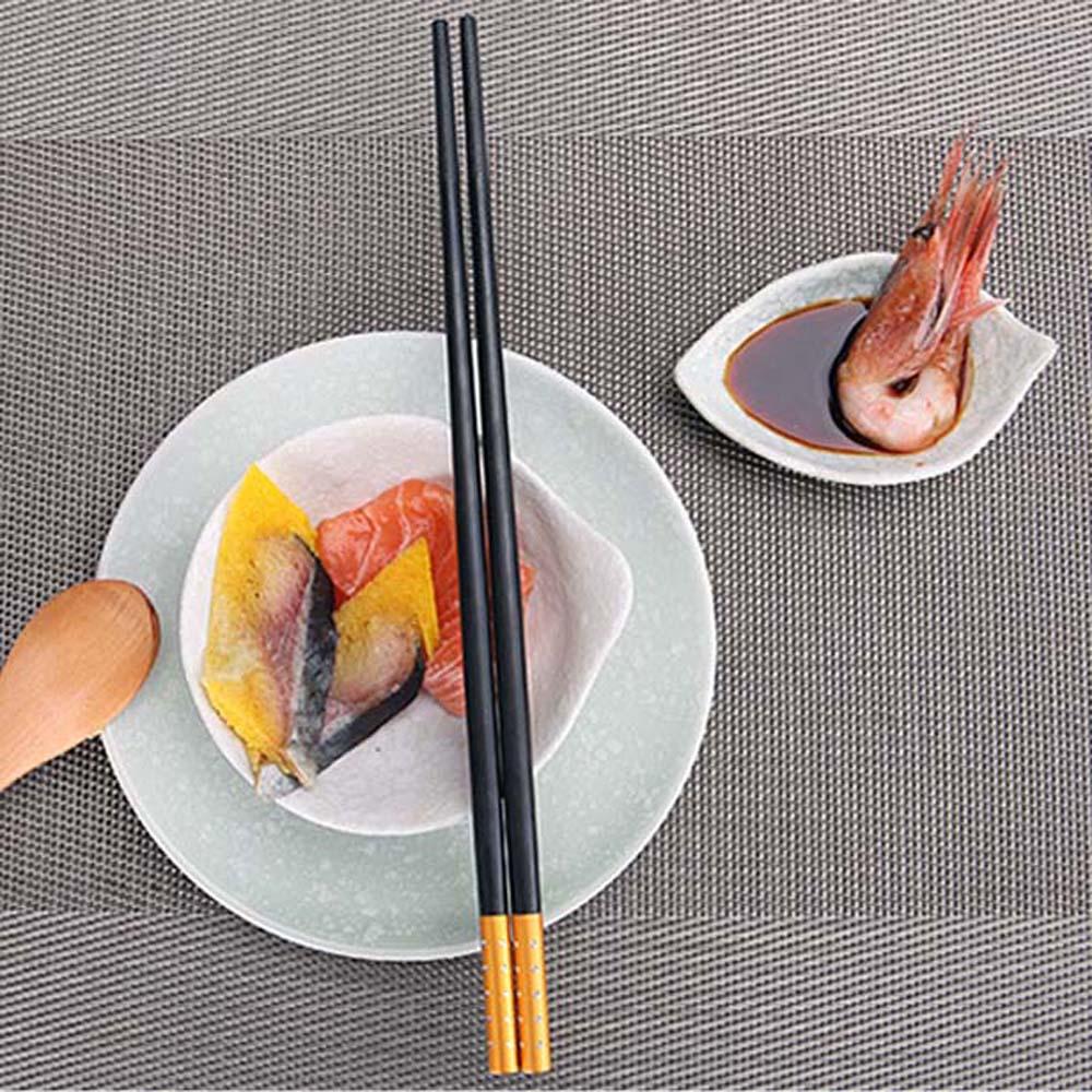 Изображение товара: 1 пара японский Стиль палочки дозирующая детская ложка для посуда сплав Кухня Посуда Палочки для суши Non-slip бытовой многоразовый Кухня посуда