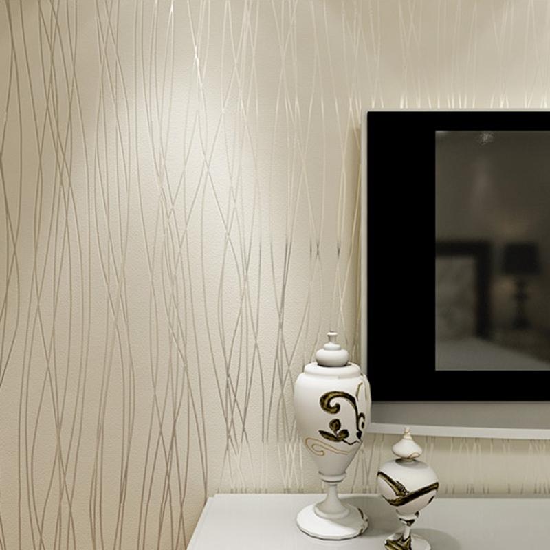 Изображение товара: 3D однотонные вертикальные полоски, нетканые полосатые обои, высокое качество, современные обои для спальни, гостиной, украшение для дома