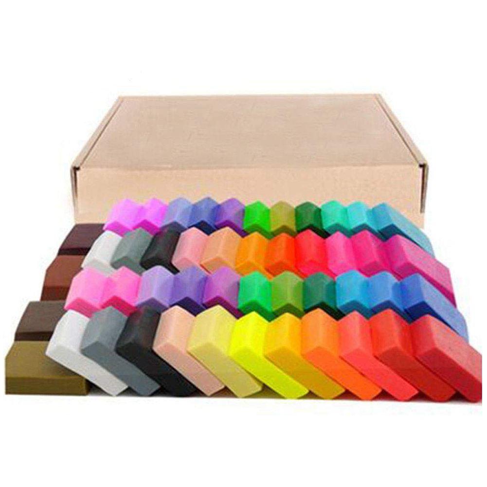 Изображение товара: Глина полимерная мягкая «сделай сам», 50 цветов/комплект, в коробке