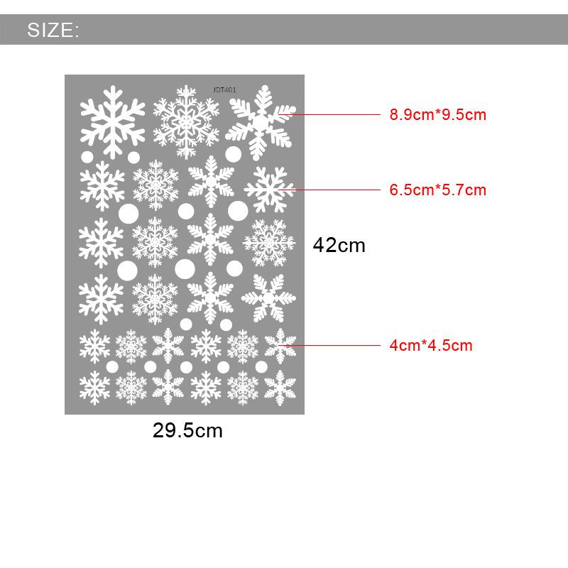 Изображение товара: Наклейка на стекло стену Рождественские снежинки стикеры на стену Наклейка на окно дверь окно Спальня Мультфильм фон украшение съемный