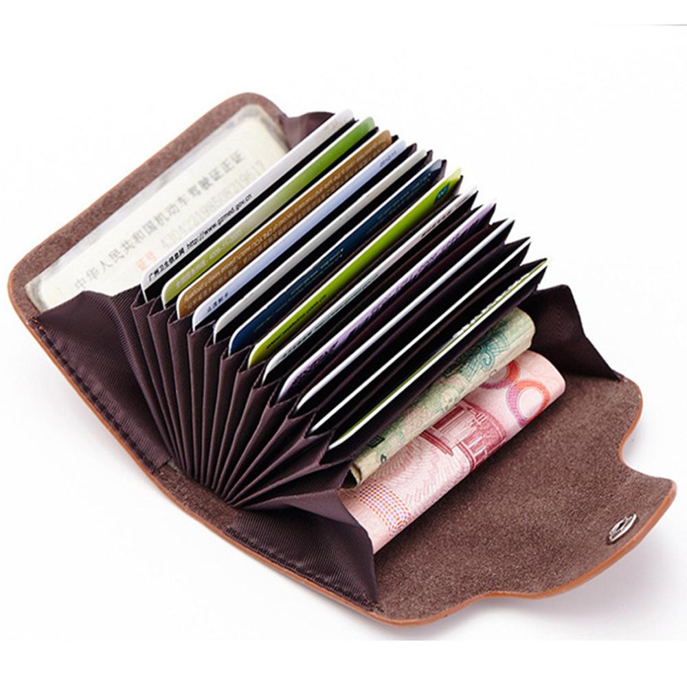 Изображение товара: Высококачественная сумка унисекс, разноцветная женская сумка-держатель для карт, натуральная кожа, кошелек для хранения денег, Женская сумочка, деловая сумка-клатч, кошелек