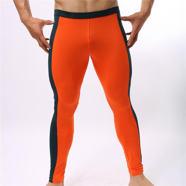 Изображение товара: Мужские утягивающие брюки, леггинсы для фитнеса, полноразмерные тренировочные штаны, 2020