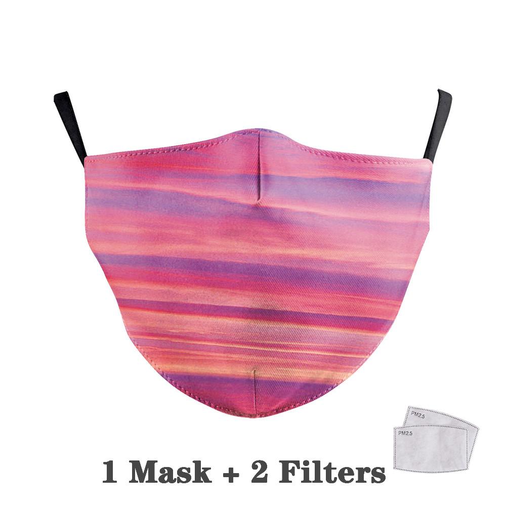 Изображение товара: PM2.5 фильтр регулируемый рот мультфильм маска классический Ван Гог масло нарисованное лицо модные маски Многоразовые моющиеся тканевые маски