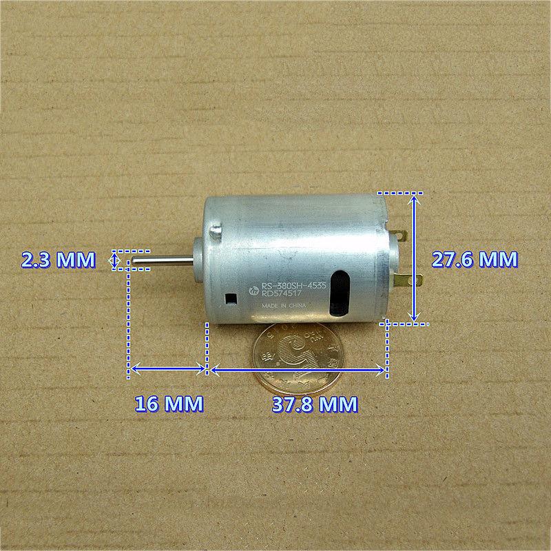 Изображение товара: MABUCHI RS-380SH-4535, двигатель D 5 В-12 в, 6 в, 7,2 в, 20000 ОБ/мин, высокоскоростной мини-Электрический мотор RS-380SH Ом, модель «сделай сам», радиоуправляемая машина, лодка, Дрон