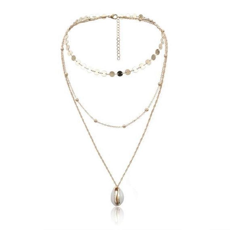 Изображение товара: HebeDeer ожерелье цепь для женщин длинные ожерелья ювелирные изделия для влюбленных серебряный цвет Богемия многослойный тренд девушка Kpop колье