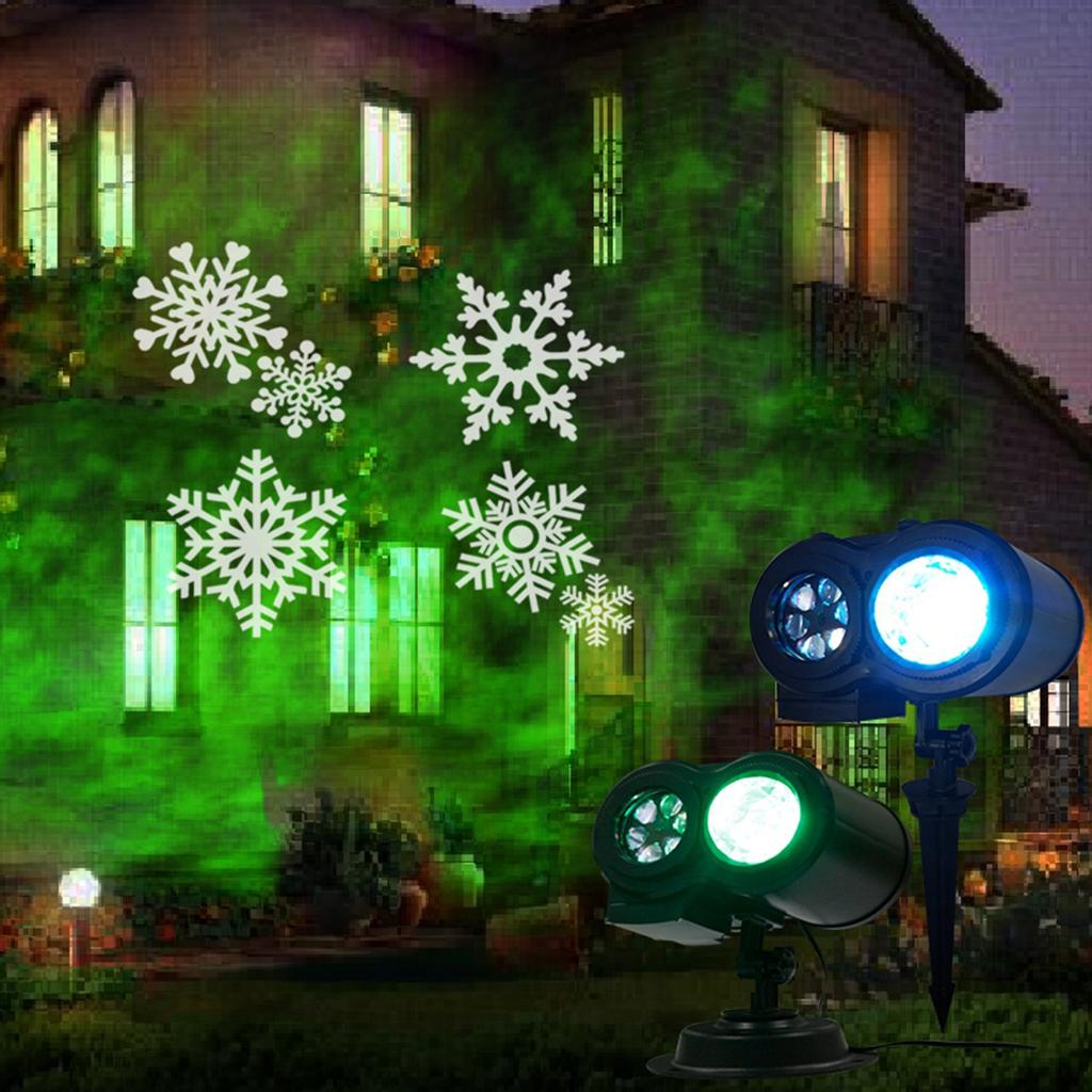 Изображение товара: Рождество лазерный проектор светильник, для дома и улицы праздничный светильник для Хэллоуин Рождество свадебный дом вечерние сад пейзаж настенные украшения