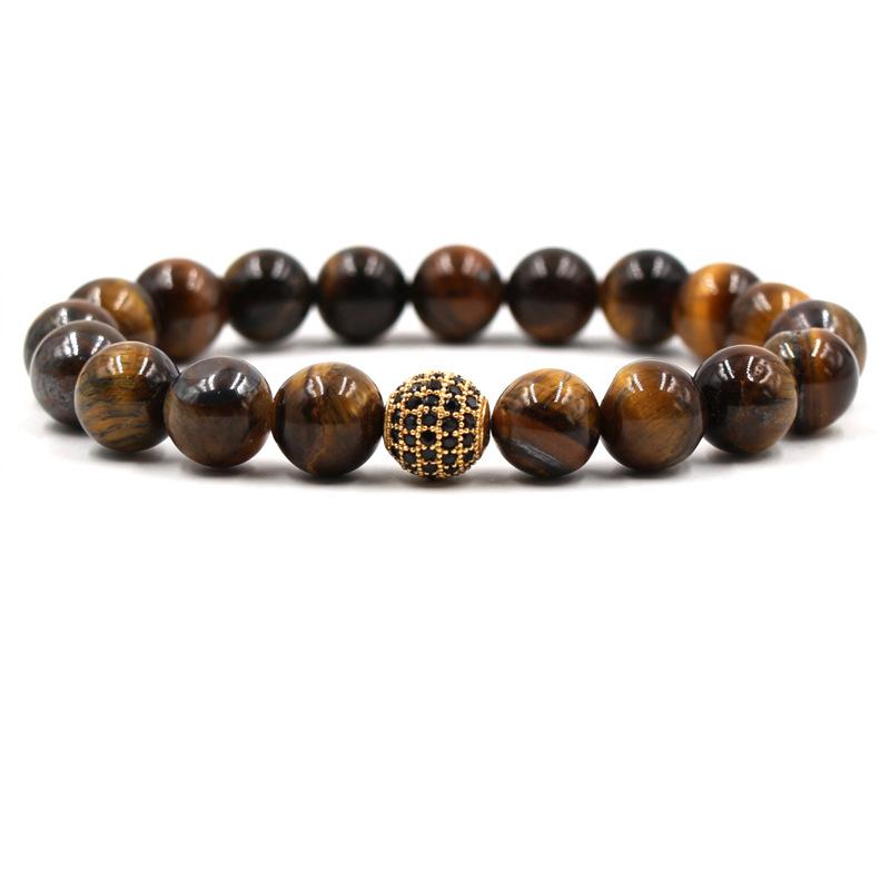 Изображение товара: Новое поступление Будда бисерный браслет 8 стиль, натуральный камень бусины браслет для мужчин женщин друг Шарм Strand ювелирные изделия подарок