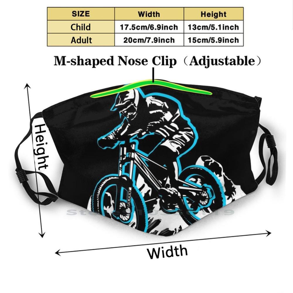 Изображение товара: Многоразовая маска для горного велосипеда, горного велосипеда, альпинизма, принт легенды, фильтр Pm2.5, «сделай сам», детская маска для горного велосипеда, горного велосипеда