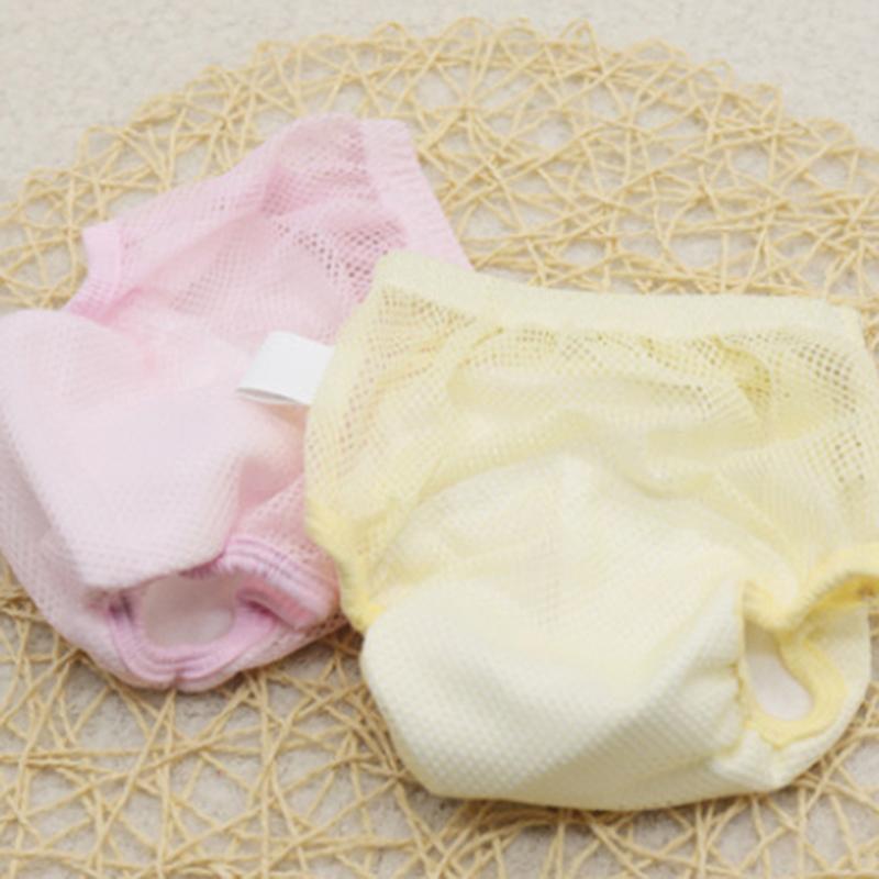 Изображение товара: Летние детские удобные для кожи дышащие штаны из пряжи Brala детские подгузники из хлопчатобумажной ткани, сетчатые штаны, аксессуары для ухода за детьми