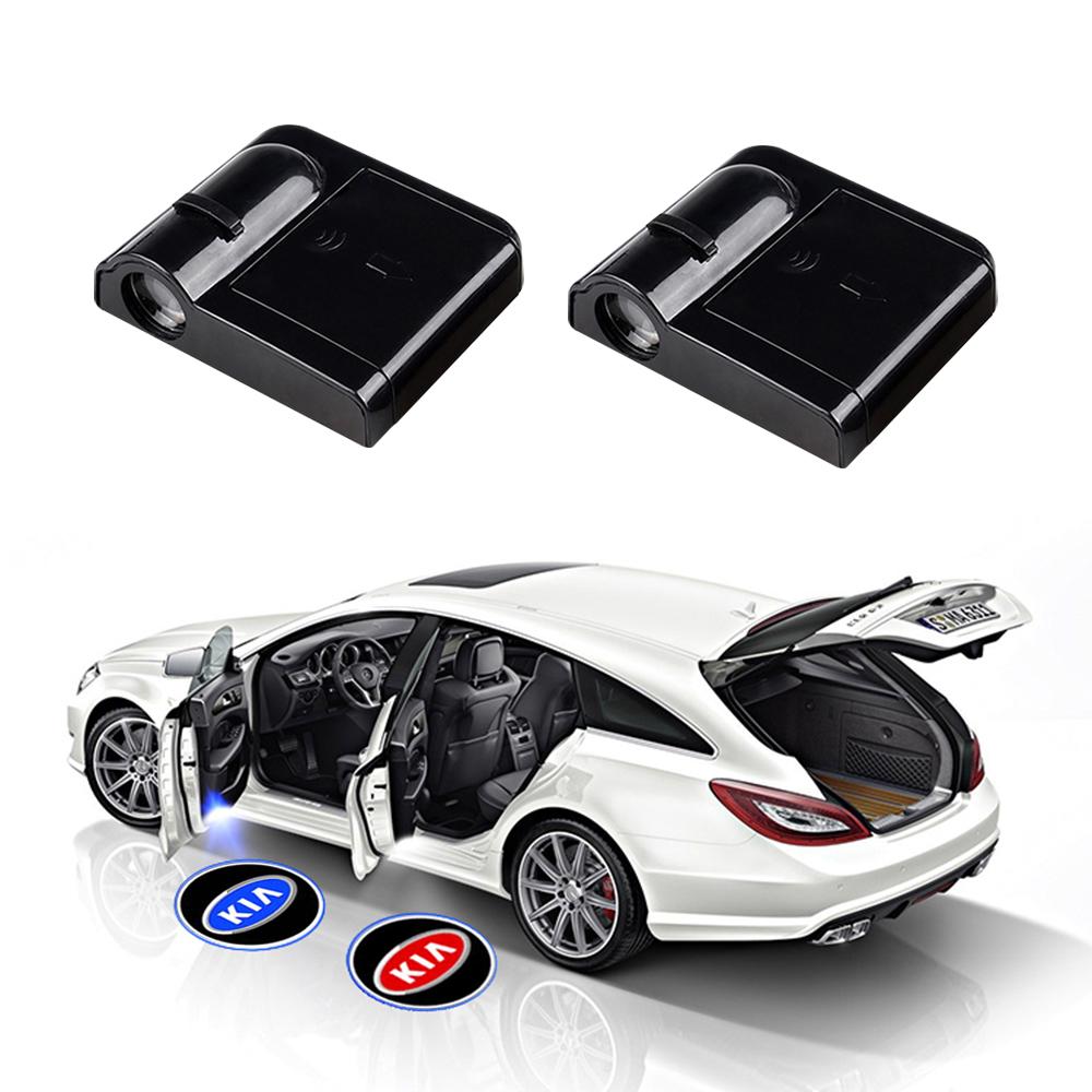 Изображение товара: Беспроводной светодиодный лазерный проектор с логотипом на дверь автомобиля, 2 шт., автомобильный Стайлинг для Kia Motors Cerato Sportage R K2 K3 K5 Auto