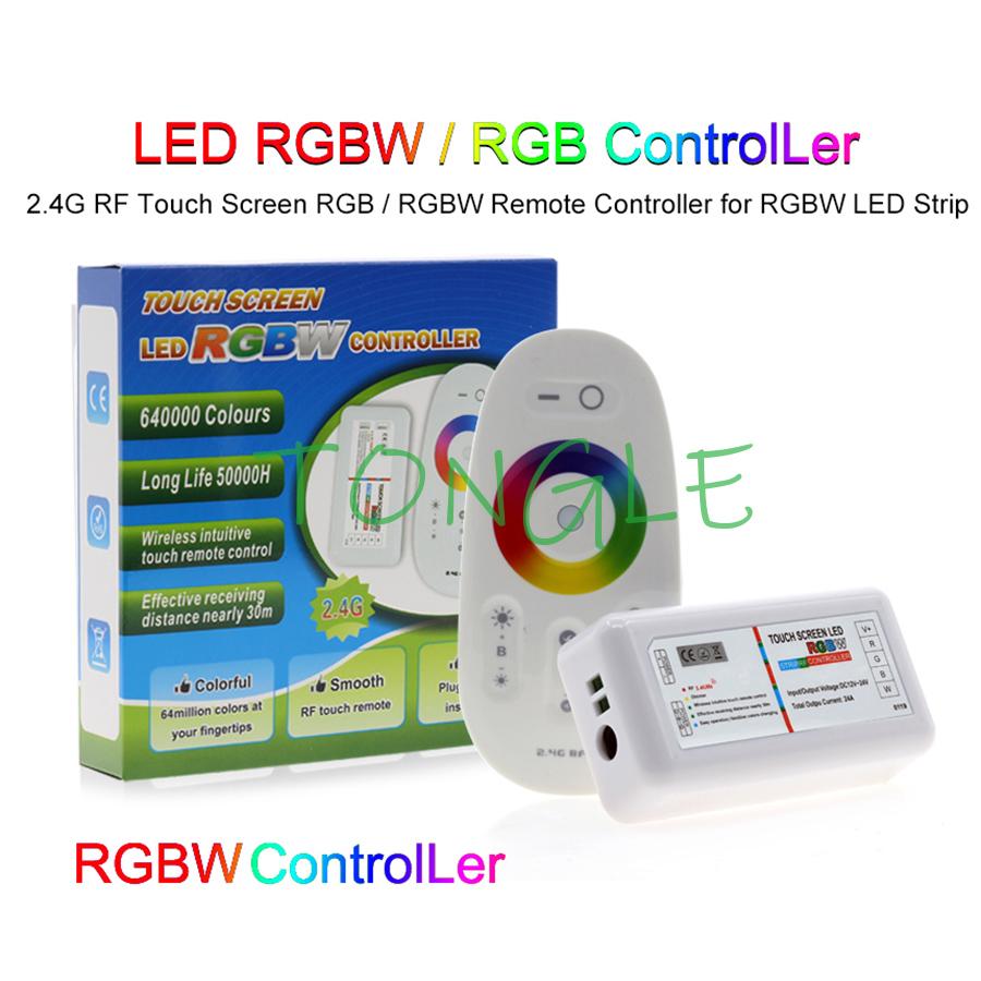Изображение товара: Светодиодный контроллер RGB / RGBW с сенсорным экраном, 2,4G, беспроводной Радиочастотный контроллер с дистанционным управлением для RGB RGBW RGBWW, Светодиодная лента 5050
