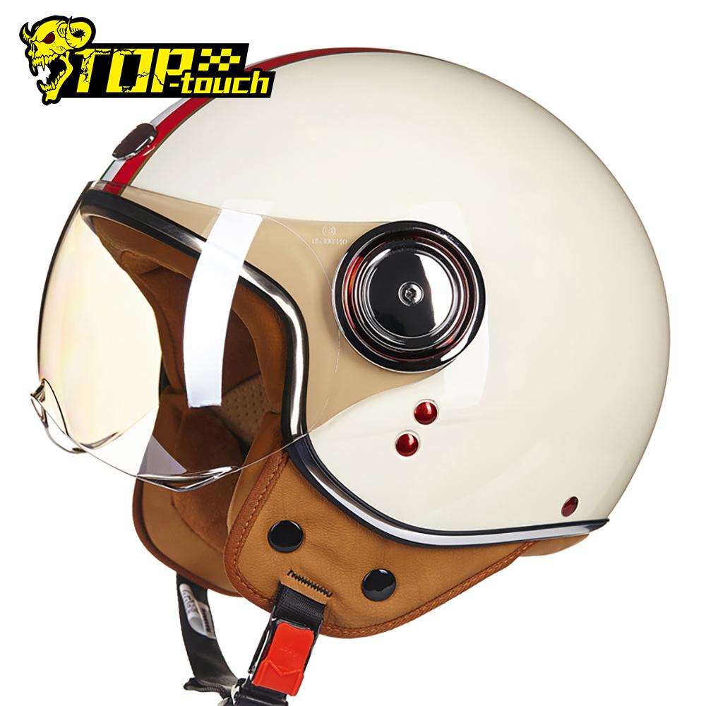 Изображение товара: Мотоциклетный шлем BEON Chopper 3/4, винтажный мотоциклетный шлем с открытым лицом, мотоциклетный шлем для мужчин и женщин, мотоциклетный шлем для скутера