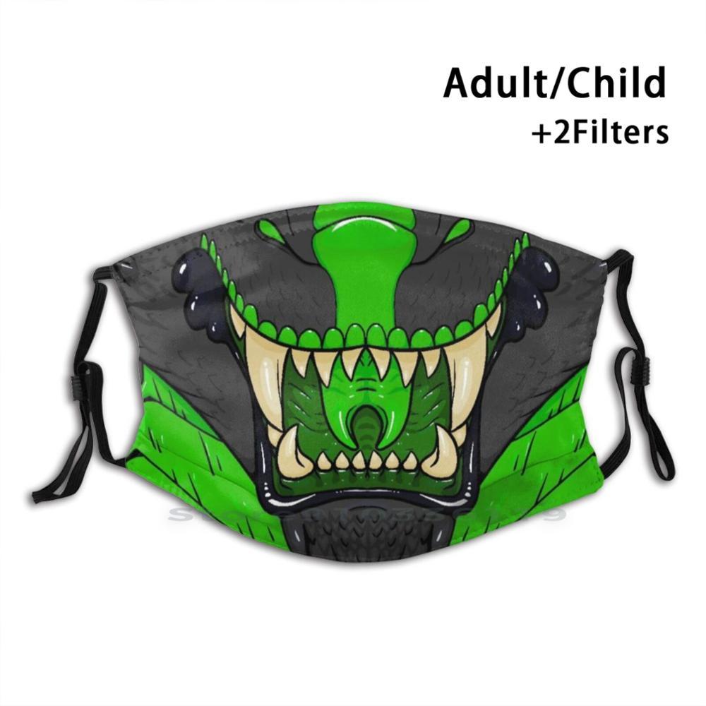 Изображение товара: Токсичный Дракон Maw рот дизайн Пылезащитный фильтр смываемая маска для лица дети дракон рот Facemask