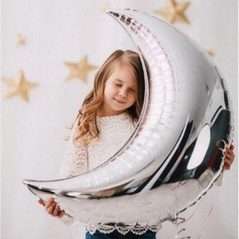 Изображение товара: Воздушные шары из фольги в виде Луны, 14 шт., 36 дюймов