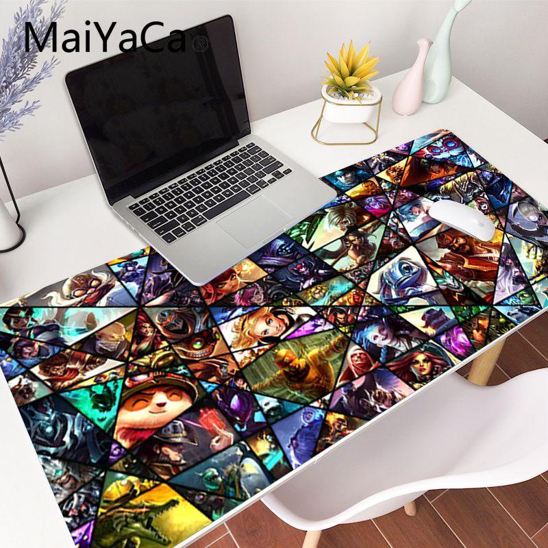Изображение товара: MaiYaCa Лига Легенд чемпионов резиновый коврик для мыши игровой коврик для мыши xl xxl 900x400 мм для Lol dota2 cs go