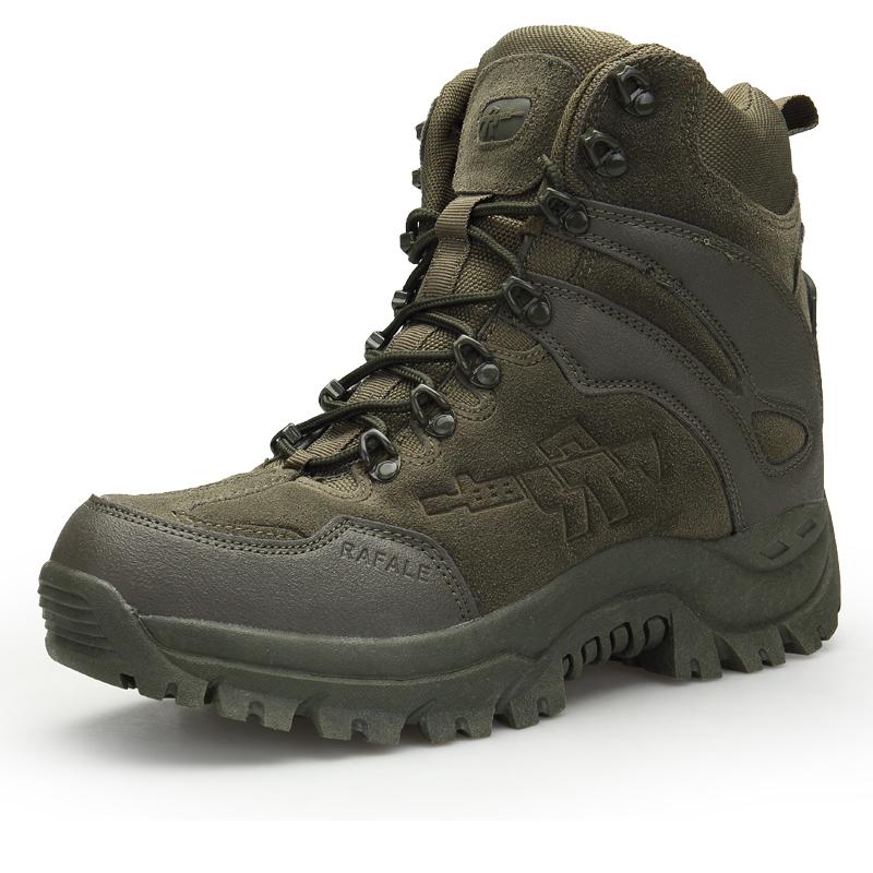 Изображение товара: Мужские походные ботинки, военные армейские боевые ботинки, Нескользящие, противоударные, обувь для треккинга, 4 цвета