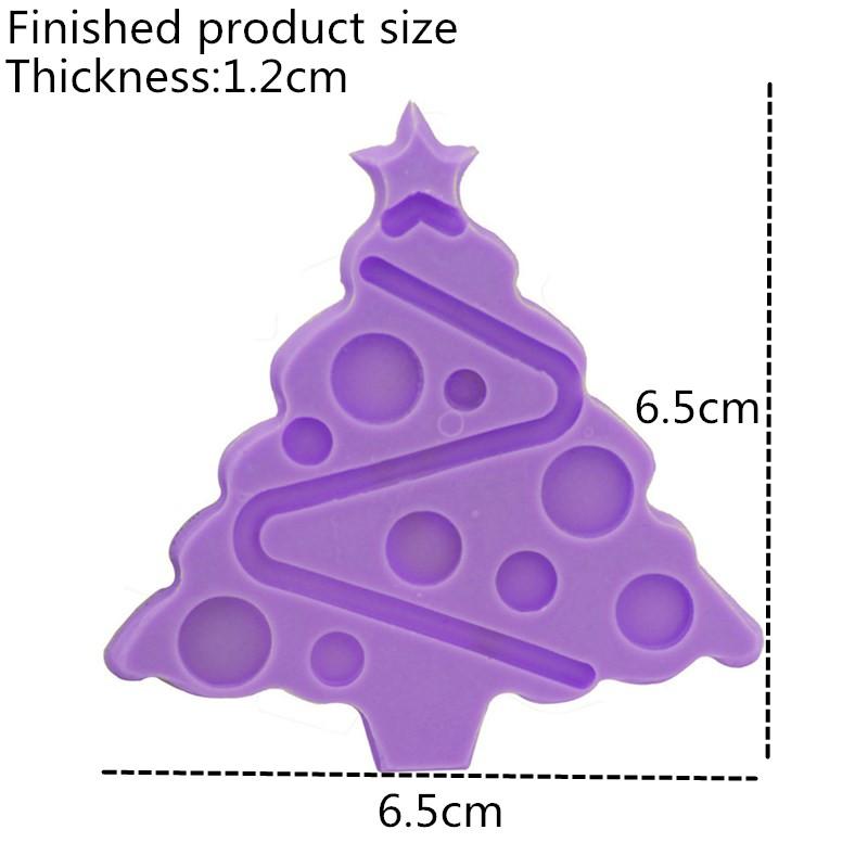 Изображение товара: Сделай Сам Рождественская елка в форме силиконовая форма для торта шоколадная помада ремесло печенье инструмент украшение торта форма