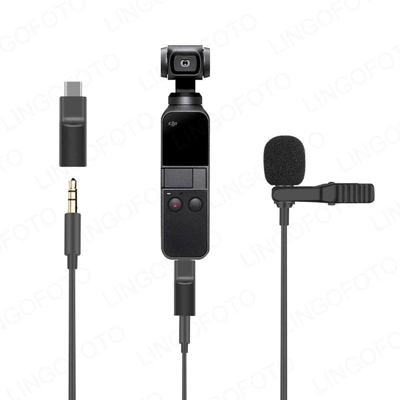 Изображение товара: Портативный микрофон с отворотом и длинным кабелем для DJI Osmo Pocket AO2205
