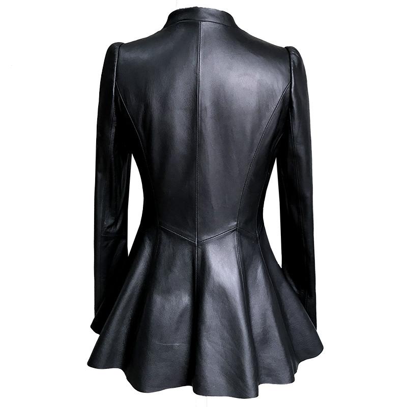 Изображение товара: Куртка женская из натуральной кожи, верхняя одежда в Корейском стиле, винтажная из овчины, уличная одежда, ZT3374, весна-осень 2020
