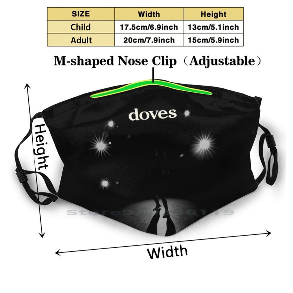Изображение товара: Doves - Lost Souls Inspired Album Art-классический британский инди-рок многоразовая маска для лица с фильтрами для детей Doves Band Indie