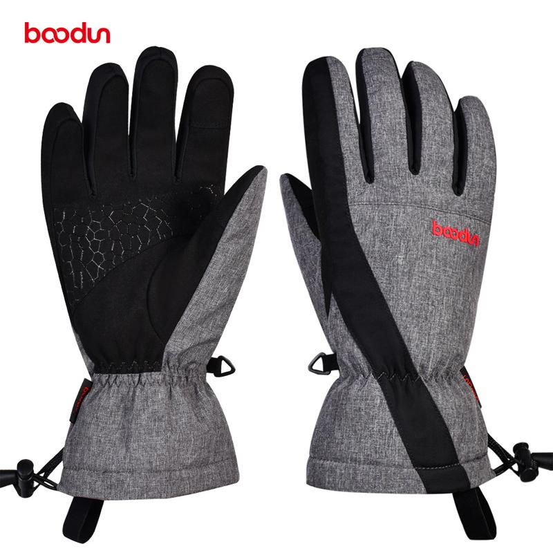 Изображение товара: Мужские и женские зимние уличные спортивные водонепроницаемые рукавицы лыжные перчатки раздельные теплые флисовые перчатки для катания на лыжах и сноуборде