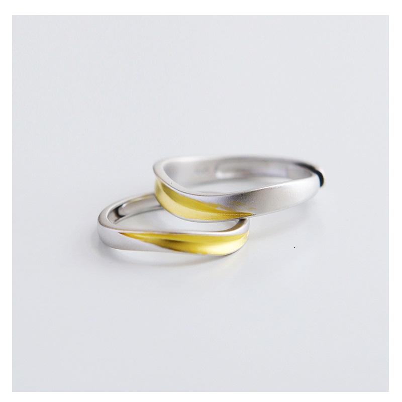 Изображение товара: Кольцо Uloveido оригинальное, оригинальное, Серебряное, парные кольца с разделением цветов, кольцо маленькое, креативное, Открытое кольцо с листьями, SALRG31