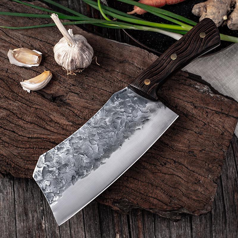 Изображение товара: Hand forged chopping knife traditional Chinese workers chopping old kitchen knife household meat chopper chef slicing knife