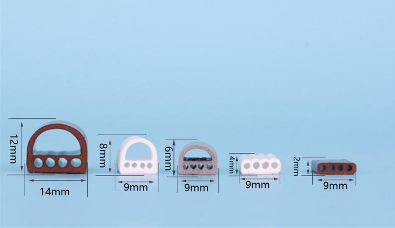 Изображение товара: 9*4 мм 5 м прозрачная D уплотнительная лента для дверей/окон, звукоизоляционная лента, самоклеящаяся лента, 3 цвета