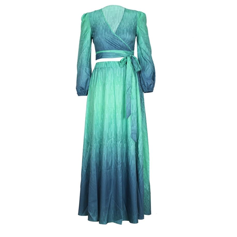Изображение товара: Платье женское винтажное в полоску, элегантная уличная одежда свободного кроя, плиссированное с глубоким V-образным вырезом, на лето