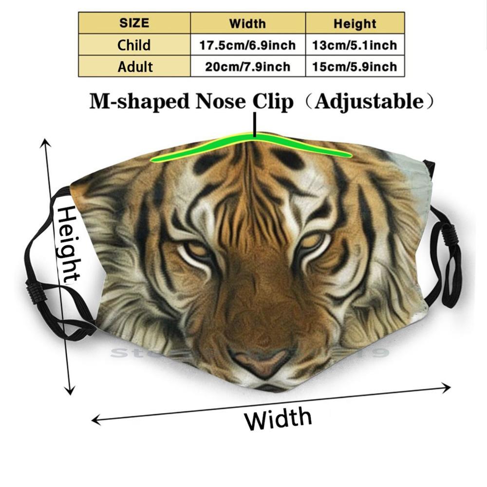 Изображение товара: Сибирские тигровые глаза для взрослых детей, моющаяся забавная маска для лица с фильтром, Глаза животных, крупным планом, милые животные, любимое животное, забавное