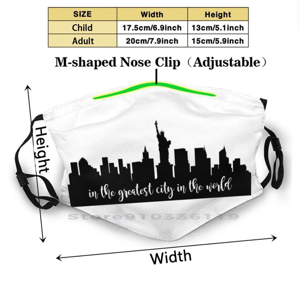 Изображение товара: New York City: большой город в мире печать многоразовая маска Pm2.5 фильтр маска для лица для детей Нью Йорк New York City 631 516