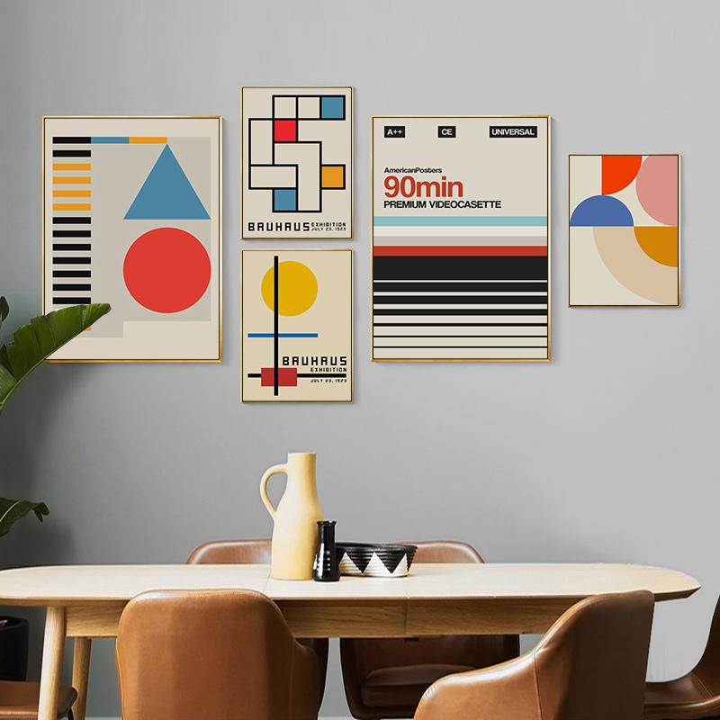 Изображение товара: Абстрактные геометрические изображения блоков для дома, постеры и принты в скандинавском стиле, настенная живопись на холсте для декора гостиной