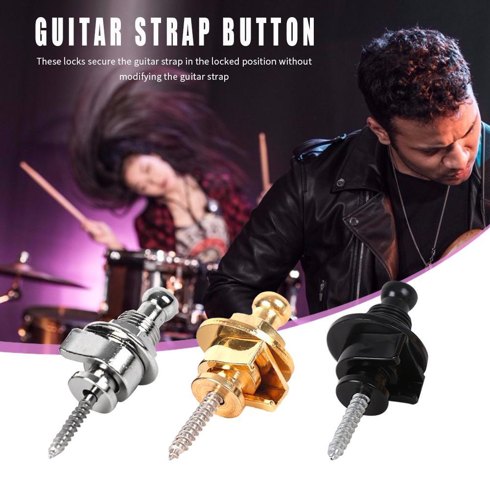 Изображение товара: Электрический замок для гитарного ремня, кнопки грибы, головки для гитары, басовый ремешок, фиксаторы, ремни, кнопки для пряжки, противоскользящие ремни, замки для ногтей