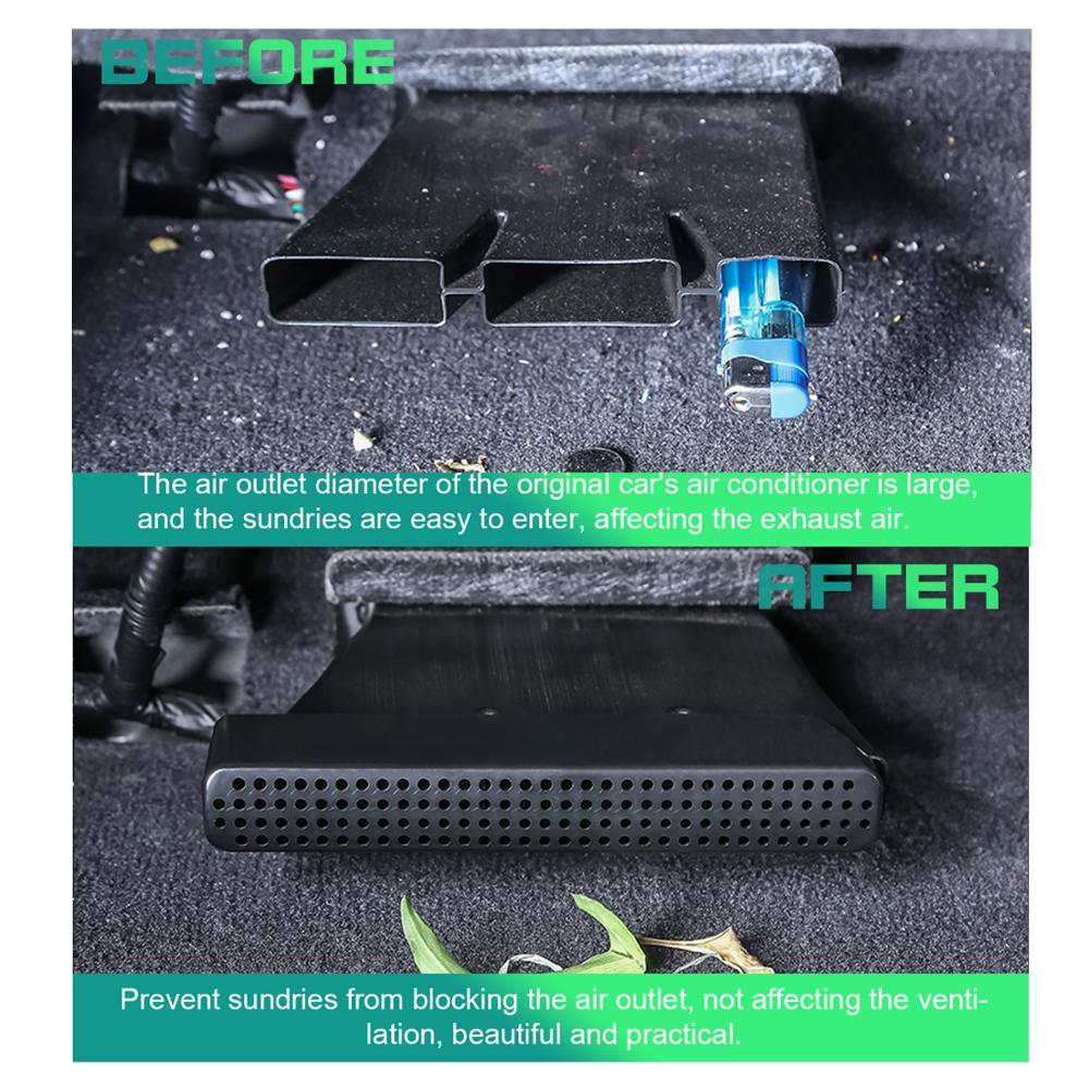 Изображение товара: Крышка вентиляционного отверстия LFOTPP для автомобильного заднего сиденья Kona 2018 2019 2020, вентиляционное отверстие, аксессуары для автомобильного интерьера
