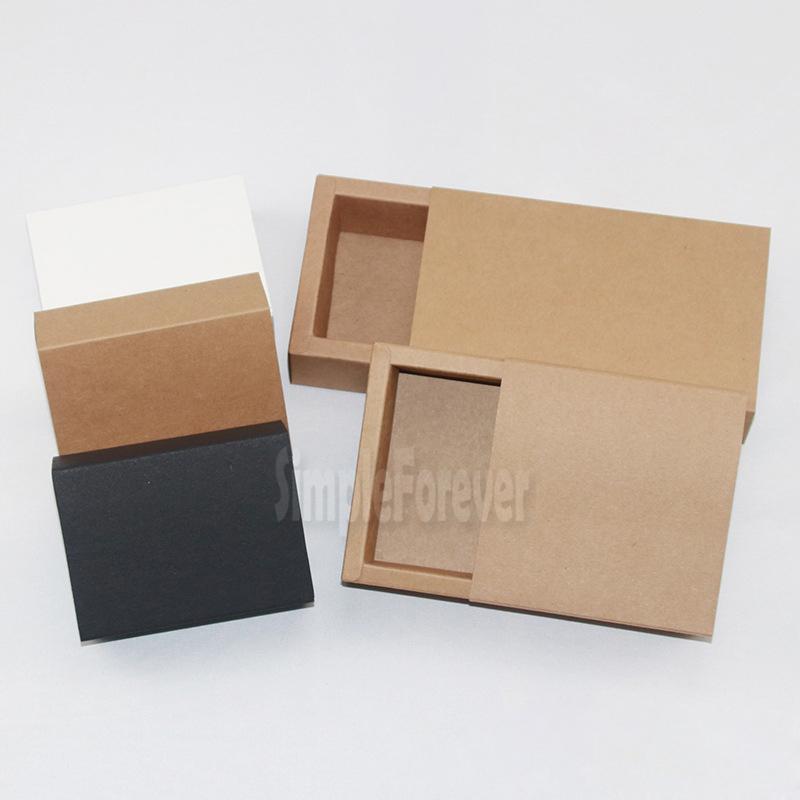 Изображение товара: Экологически чистый картонный ящик из крафт-бумаги, коробки для носков, нижнего белья, подарочные упаковочные коробки разных размеров