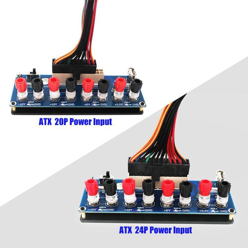 Изображение товара: Electric Circuit 20/24Pins Atx Benchtop Computer Power Supply 24 Pin Atx Breakout Board Module Dc Plug Connector With Usb 5V Por