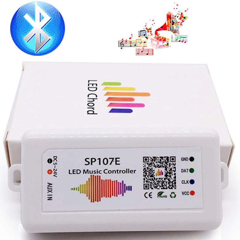 Изображение товара: WIFI RGB SP107E Pixel IC SPI музыкальный Bluetooth контроллер для WS2812 SK6812 SK9822 RGBW APA102 LPD8806 полоса DC5-24V