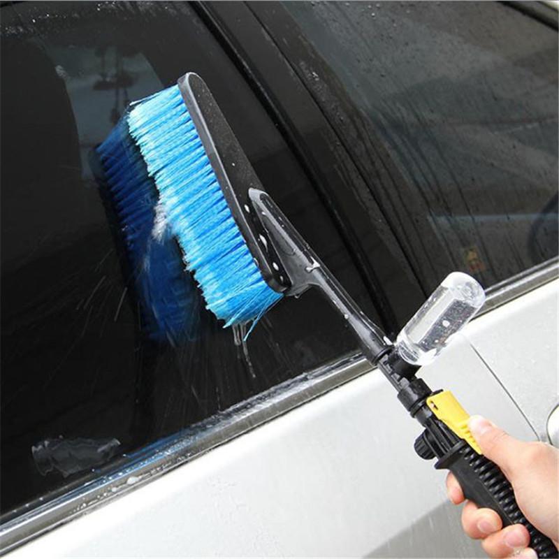 Изображение товара: Автомобильные Чистящие кисти инструменты щетка для мытья автомобиля Выдвижная длинная ручка детектор расхода воды пена для очистки бутылок