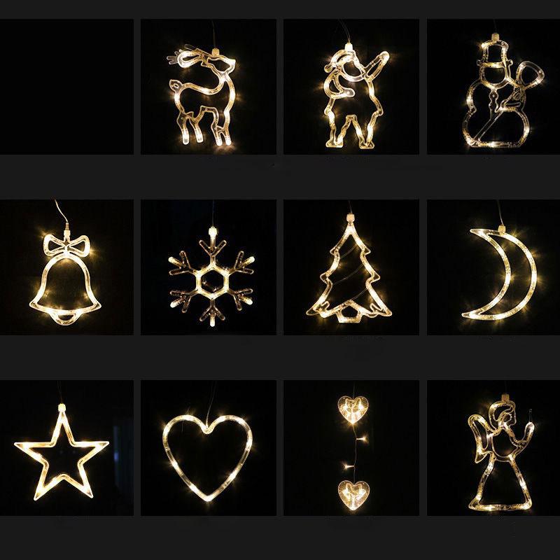 Изображение товара: Рождественские ночники, теплый белый Рождественский светильник в форме Санта-Клауса, снеговика, лампа для рождественской и новогодней вечеринки, Декор