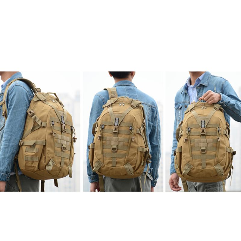 Изображение товара: 25L Large Capacity Backpack Waterproof Nylon Military Tactics Molle Army Bag Men Backpack Rucksack For Hike Travel Backpacks