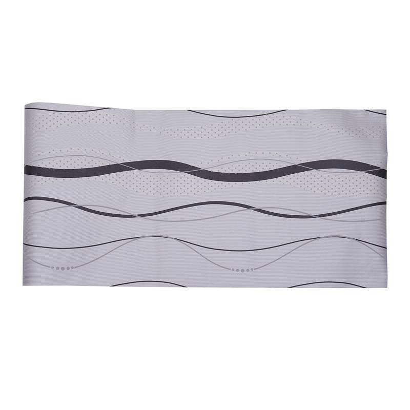 Изображение товара: Настенная бумага для ТВ фон для спальни Настенная Наклейка 3D Изогнутые полосы нетканые обои украшение спальни 0,53x10 м