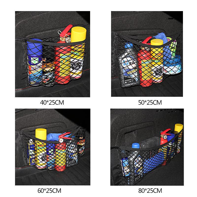 Изображение товара: Car Back Bag Car Organizer Net Goods Universal Storage Rear Seat Back Stowing Tidying Magic Sticker Pocket Bag Auto Accessories