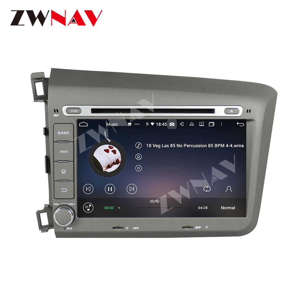 Изображение товара: 128G Carplay Android 10 экран плеер для Honda Civic 2012 2013 2014 2015 GPS навигация Авто аудио радио музыка стерео головное устройство