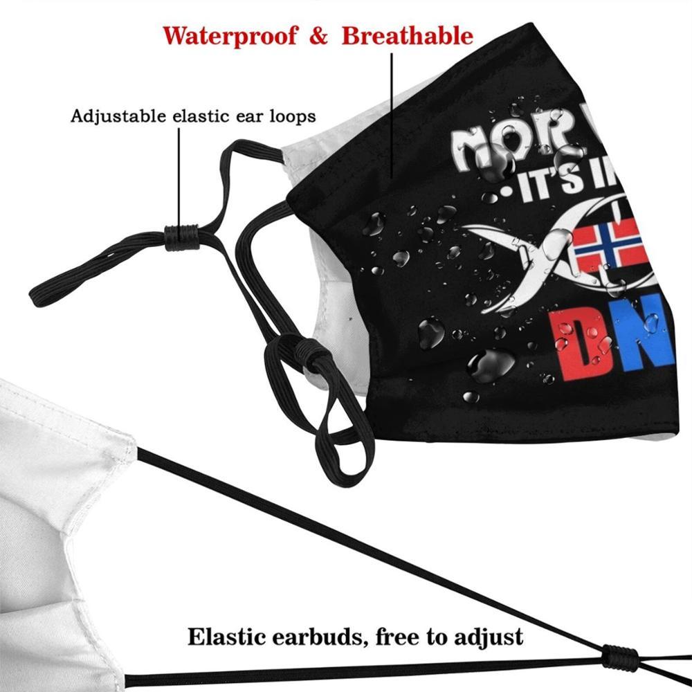 Изображение товара: Его в моей ДНК коллекции дизайна анти-Пылезащитный фильтр смываемая маска для лица дети Европа Норвегия патриотизм любовь моя страна ДНК норвежский