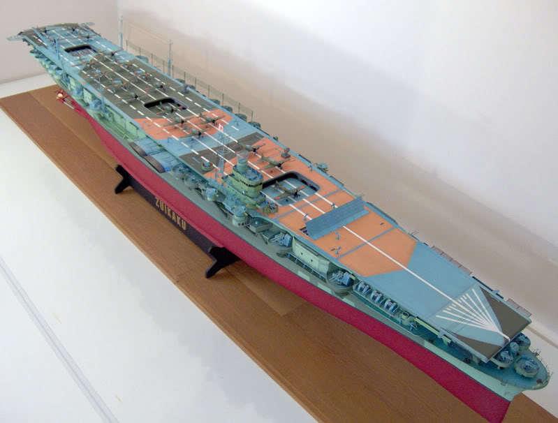 Изображение товара: Ручная бумажная художественная операция ZuiKaku Бумажная модель японского авианосца Ruihe формат A4